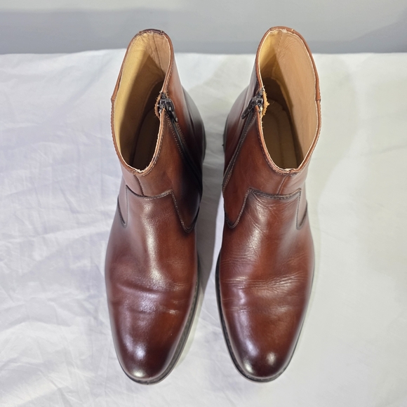 Moretti Black Label Abbot Inside Zip Classic Brown Leather Ankle Boots. 11.5 - Picture 9 of 12
